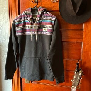 Howler Brothers Shaman half Button hoodie. Medium